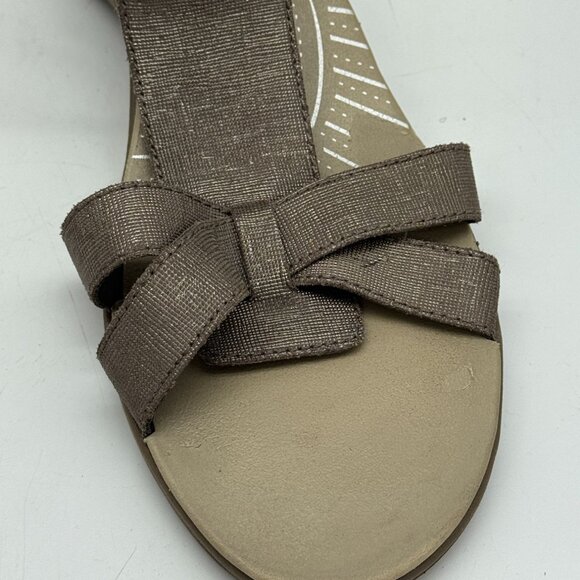 Bass Go-To Comfort Women Sandals Size 10M Taupe Open Toe Party Casual Block Heel - Picture 6 of 14